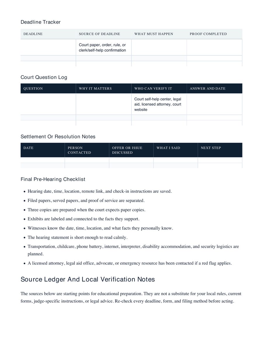 Small Estate Probate Roadmap: 10 Mistakes to Avoid Before You File or Sign sample workbook page 40